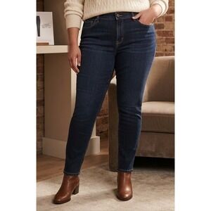 Carhartt Layton Slim Fit Skinny Leg Rugged Flex Jeans Women 16 Reg Dark Wash NWT